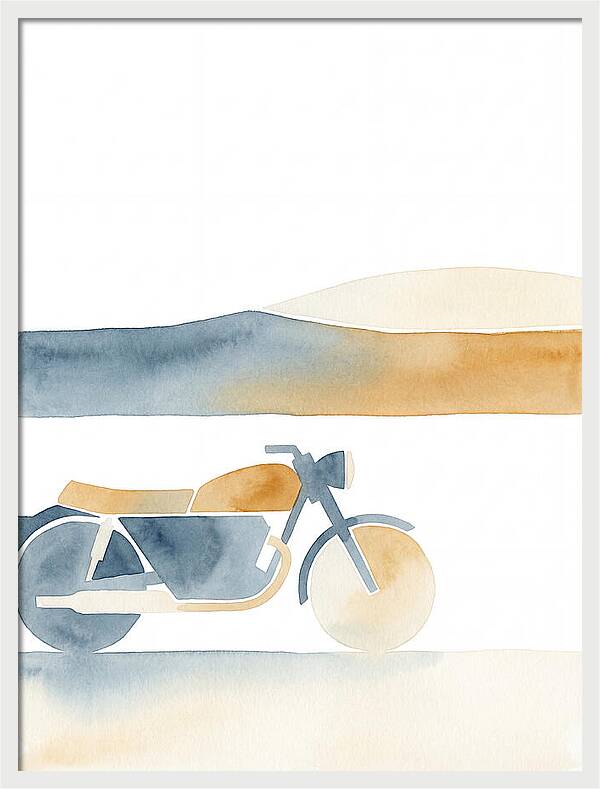 Vintage Motorcycle Silhouette