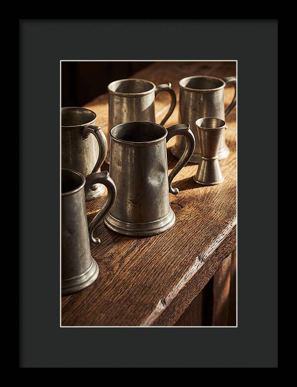 Vintage Pewter Tankards And Measures
