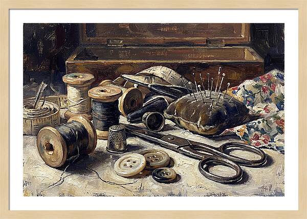 Vintage Sewing Kit Contents