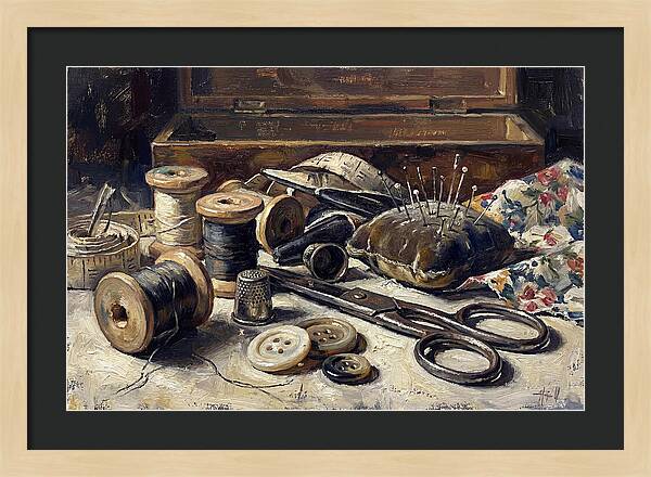 Vintage Sewing Kit Contents