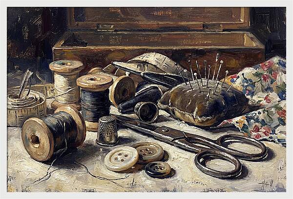 Vintage Sewing Kit Contents