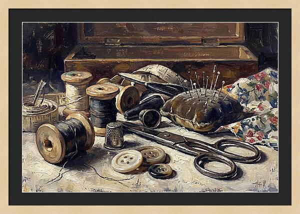 Vintage Sewing Kit Contents