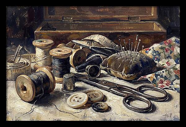 Vintage Sewing Kit Contents