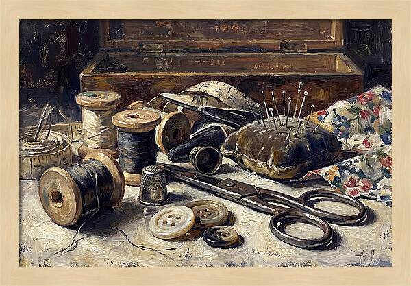 Vintage Sewing Kit Contents