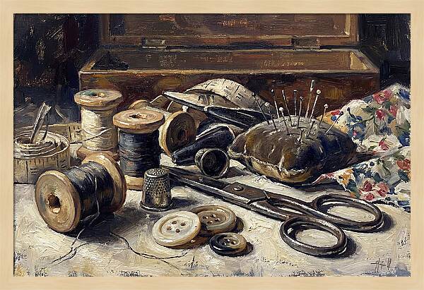 Vintage Sewing Kit Contents