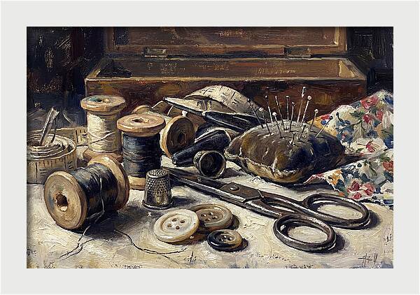 Vintage Sewing Kit Contents