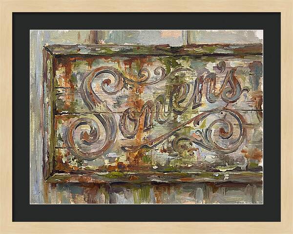 Vintage Sign With Rustic Charm