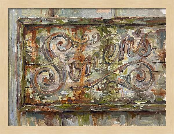 Vintage Sign With Rustic Charm