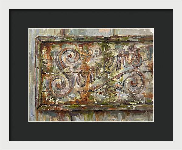 Vintage Sign With Rustic Charm