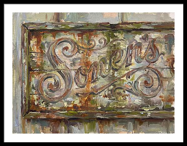 Vintage Sign With Rustic Charm