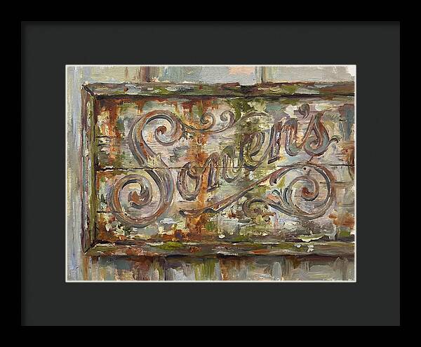Vintage Sign With Rustic Charm