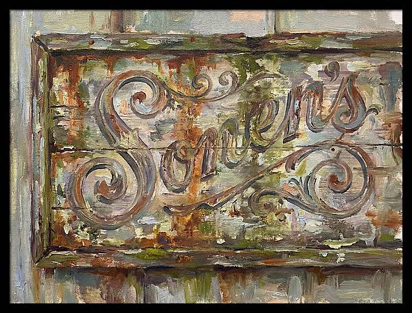 Vintage Sign With Rustic Charm