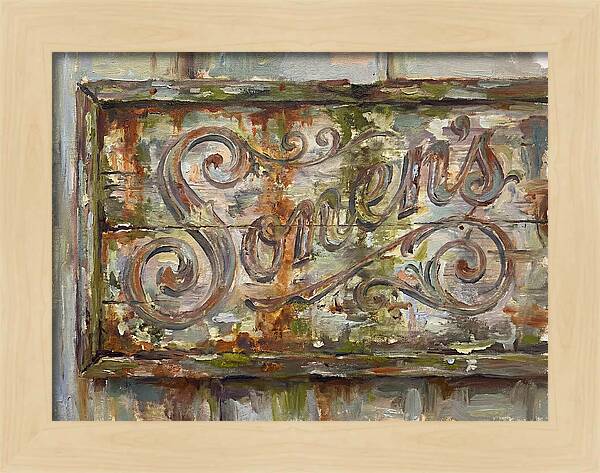 Vintage Sign With Rustic Charm