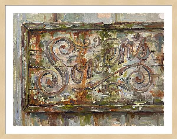 Vintage Sign With Rustic Charm