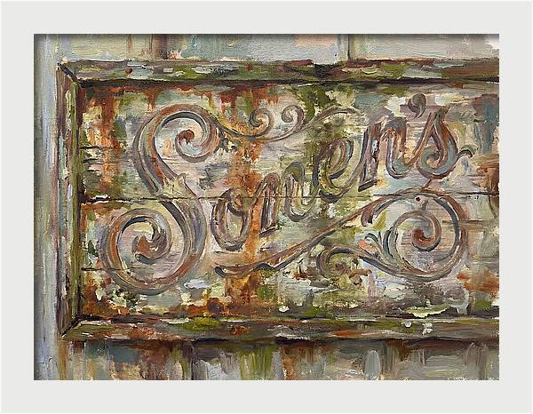 Vintage Sign With Rustic Charm