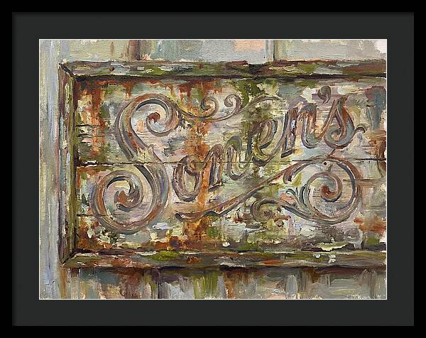 Vintage Sign With Rustic Charm