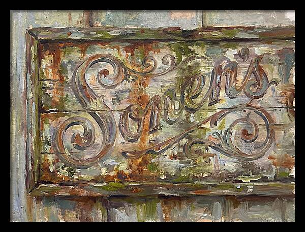 Vintage Sign With Rustic Charm