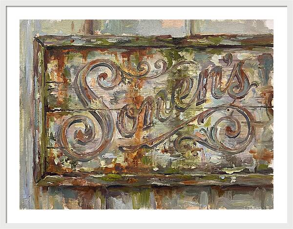 Vintage Sign With Rustic Charm