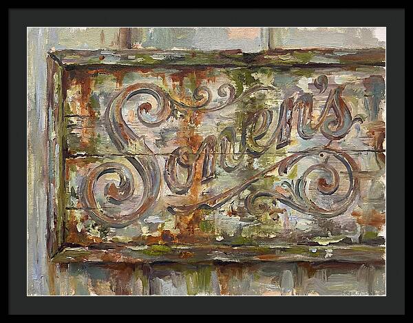 Vintage Sign With Rustic Charm