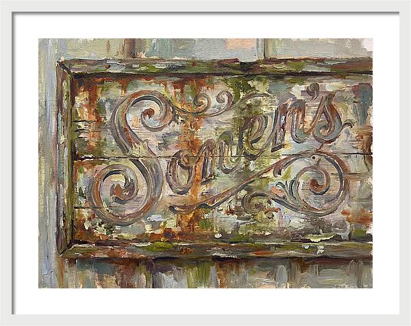 Vintage Sign With Rustic Charm