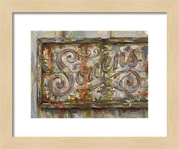 Vintage Sign With Rustic Charm