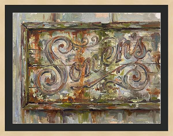 Vintage Sign With Rustic Charm