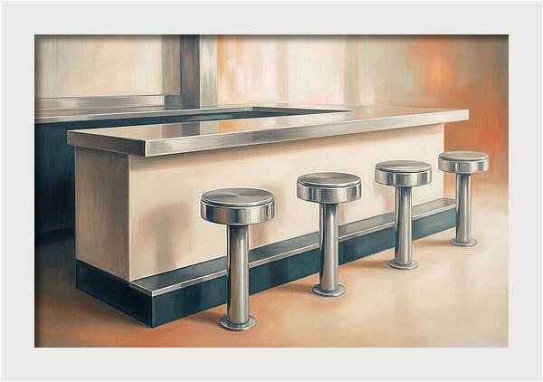 Vintage Soda Fountain Counter