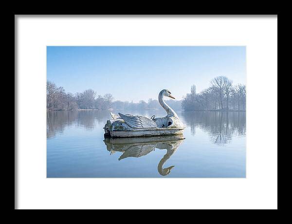 Vintage Swan Pedal Boat Reflection