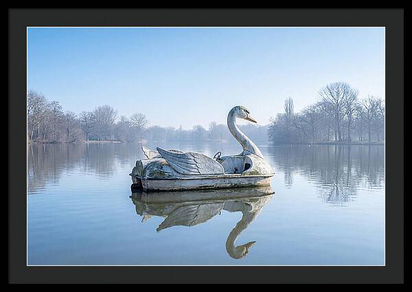 Vintage Swan Pedal Boat Reflection