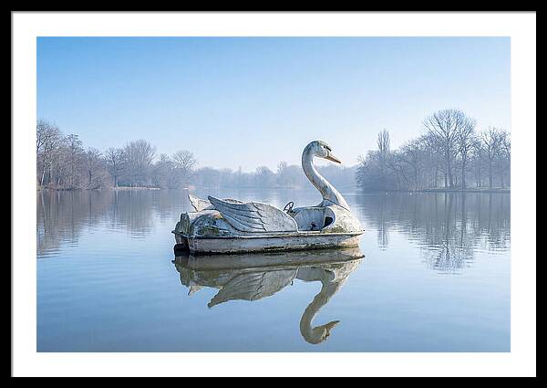 Vintage Swan Pedal Boat Reflection