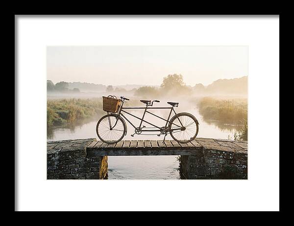 Vintage Tandem Bicycle By The River