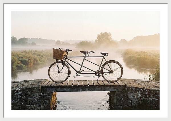 Vintage Tandem Bicycle By The River