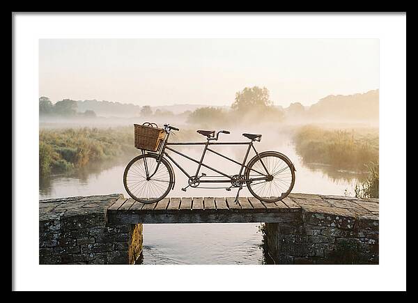 Vintage Tandem Bicycle By The River