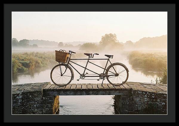 Vintage Tandem Bicycle By The River