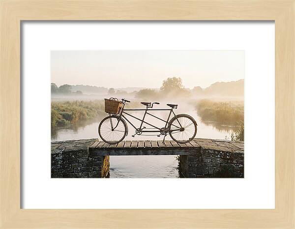 Vintage Tandem Bicycle By The River