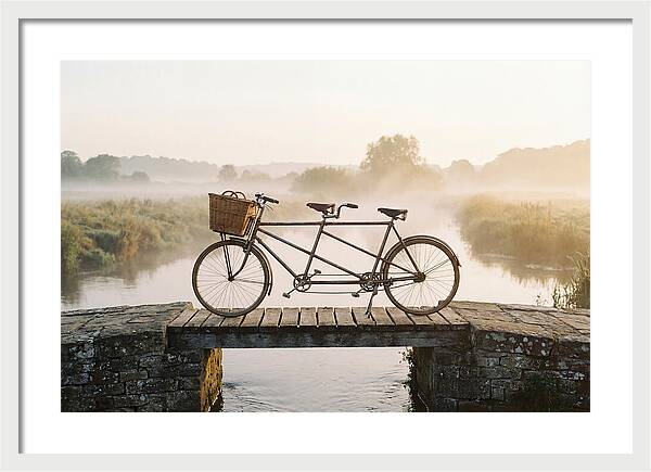 Vintage Tandem Bicycle By The River