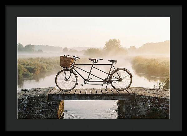 Vintage Tandem Bicycle By The River