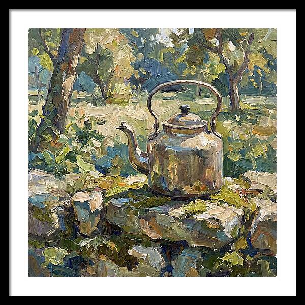 Vintage Teapot In Nature