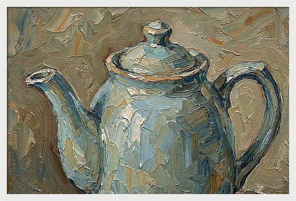 Vintage Teapot In Soft Hues