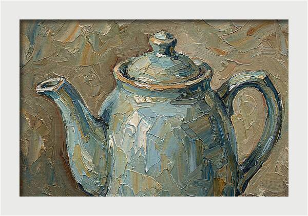 Vintage Teapot In Soft Hues