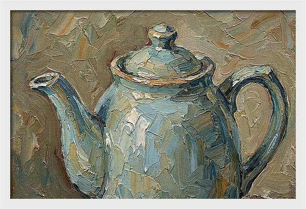 Vintage Teapot In Soft Hues