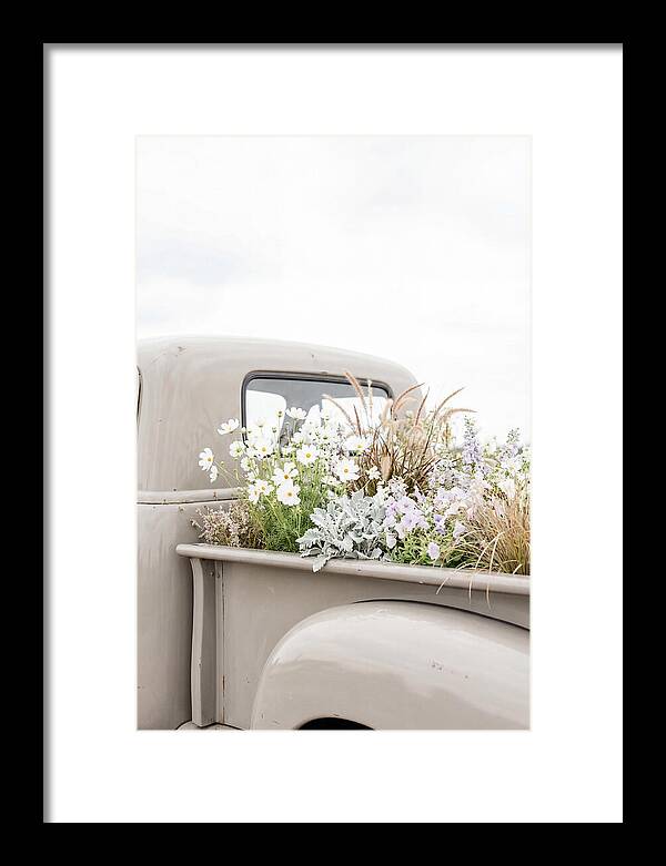 Vintage Truck Bed Filled With Flowers