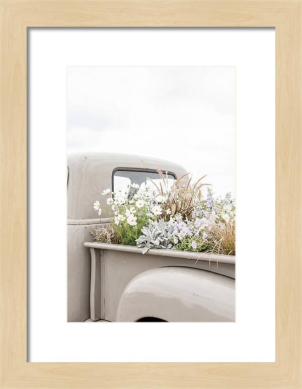 Vintage Truck Bed Filled With Flowers