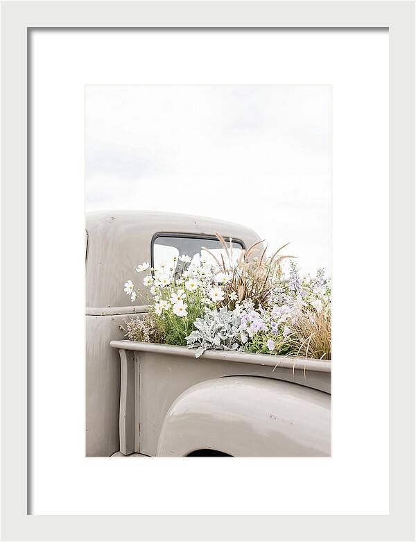 Vintage Truck Bed Filled With Flowers