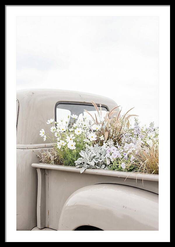 Vintage Truck Bed Filled With Flowers