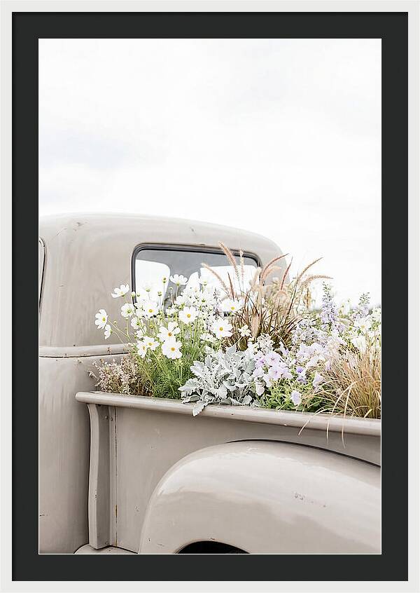 Vintage Truck Bed Filled With Flowers
