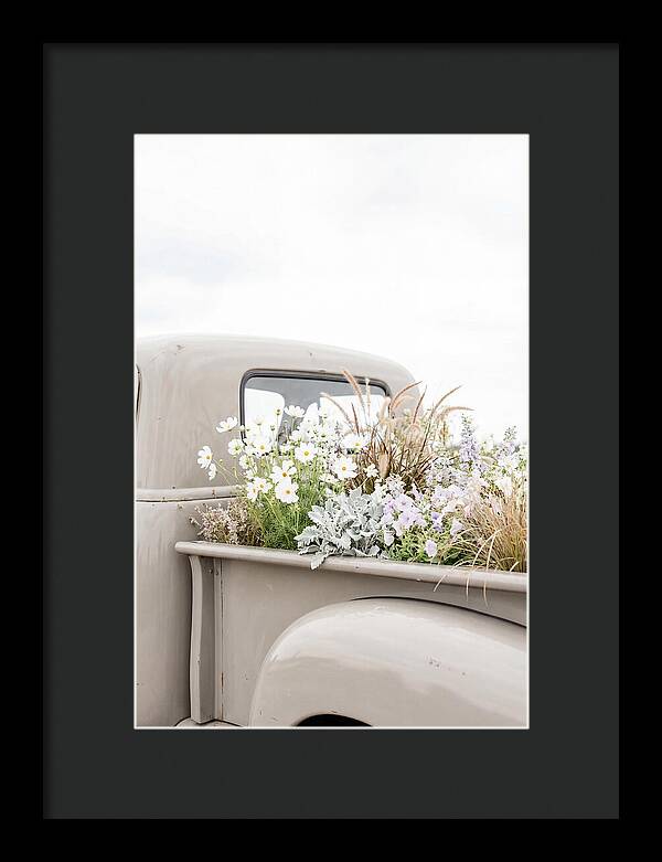 Vintage Truck Bed Filled With Flowers