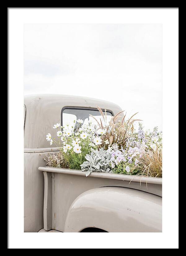 Vintage Truck Bed Filled With Flowers