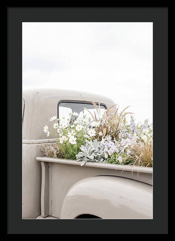 Vintage Truck Bed Filled With Flowers