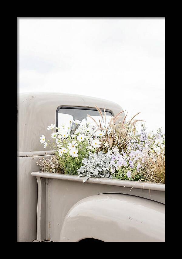 Vintage Truck Bed Filled With Flowers